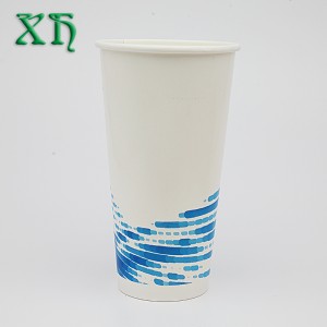 22オンスダブルPE防水リサイクル可能な冷たい飲み物紙水カップ卸売