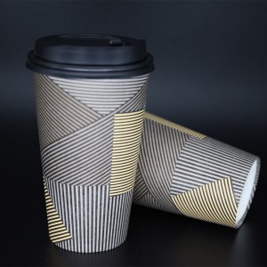 使い捨てシングル壁紙コーヒーカップ